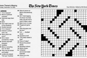 New York Times swastika-shaped crossword