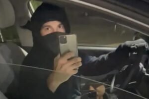 Elon Musk crazy stalker video mask