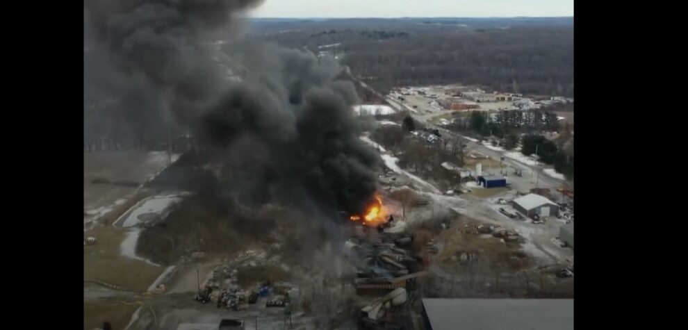 US railroad company ordered to sample for dioxins at Ohio train derailment site