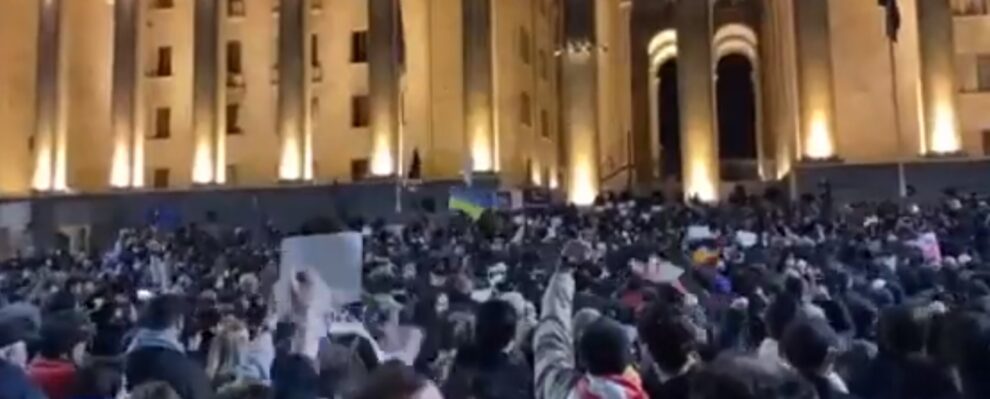 ukraine meddling in Georgia protests