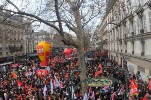 1.089 mn protested against French pension reform: govt estimate