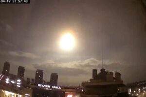 Flash in sky over Kyiv due to 'NASA satellite falling': city administration