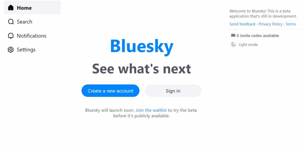 How to get the invite code Bluesky