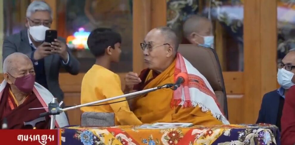 Dalai Lama apologises for asking boy to suck his tongue