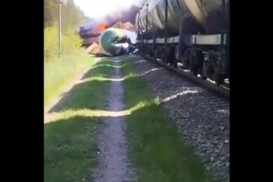 'Explosive device' derails Russian freight train near Ukraine: governor