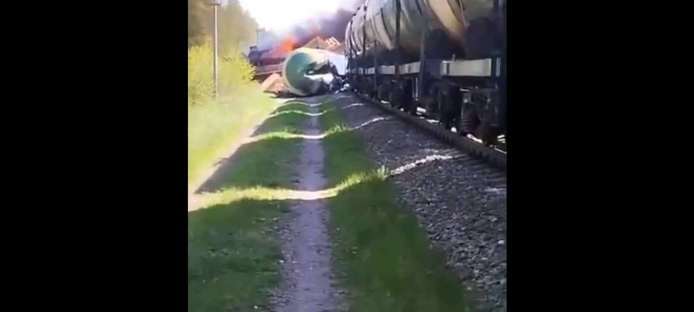 'Explosive device' derails Russian freight train near Ukraine: governor