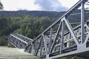 Railway bridge collapses in Norway after floods