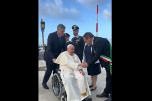Pope arrives in Portugal for global Catholic festival