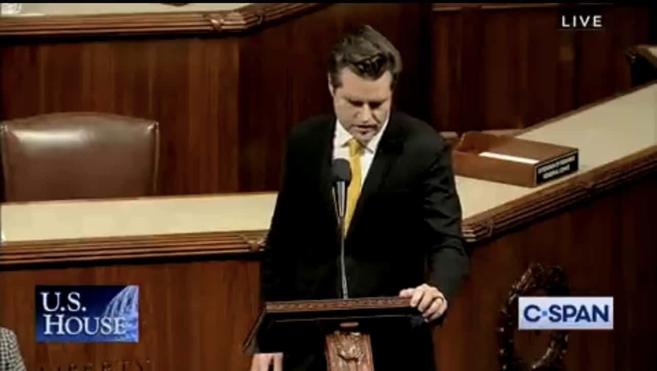 Matt Gaetz launches bid to oust House speaker