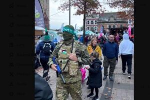 Halloween 'Hamas' costume photo could be AI: N.Ireland police