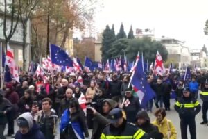 Tens of thousands rally in Georgia to celebrate EU candidate status: AFP