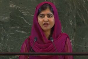 Afghan Taliban 'made girlhood illegal,' Malala tells Mandela lecture