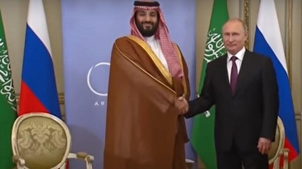 Putin, Saudi leader urge oil cooperation as prices flag