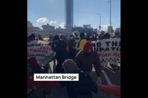 Gaza protesters block New York bridges