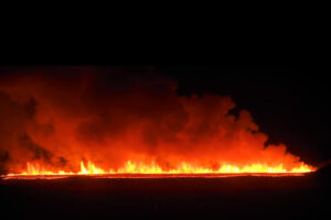 Iceland volcano still spewing lava