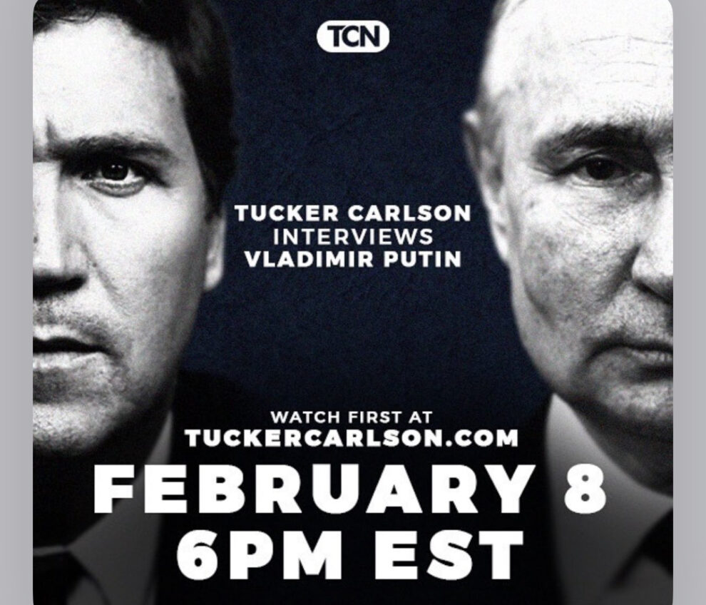 Tucker Carlson Putin interview time