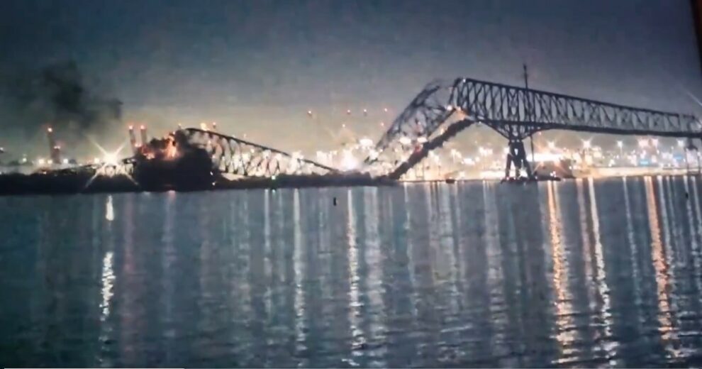 Major Baltimore bridge collapses after ship collision