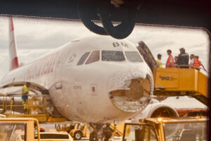 austrian airlines hail
