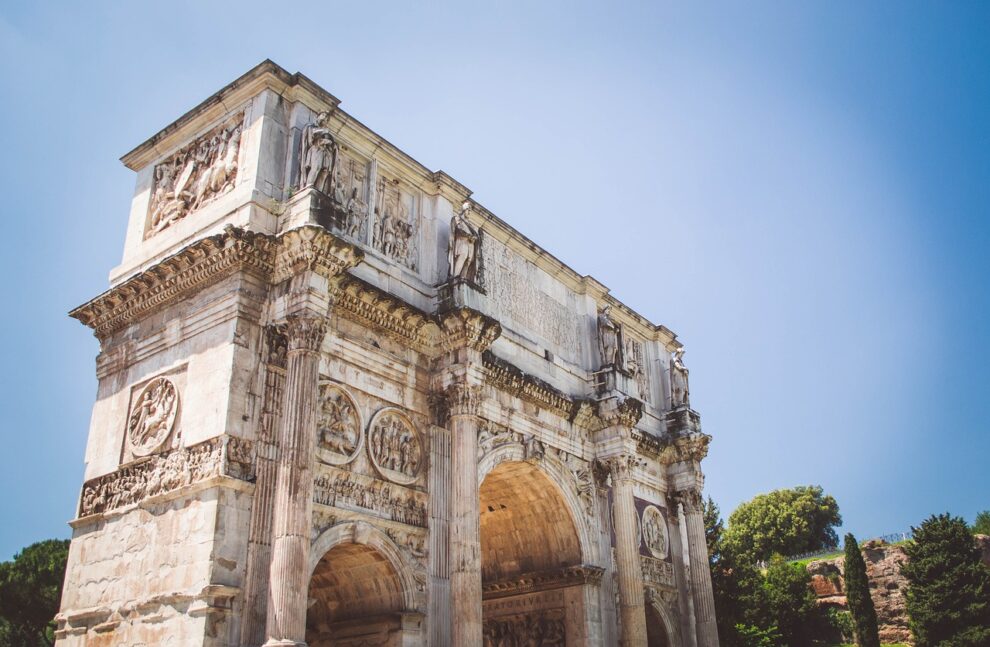 Rome's ancient Arch of Constantine damaged by lightning