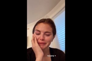 Actor Selena Gomez crying video over mass deportations