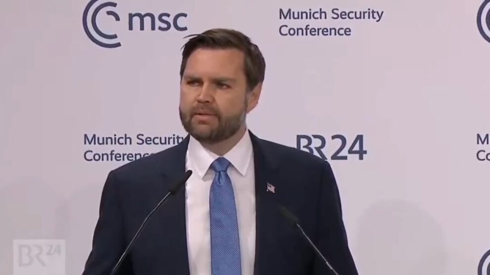 German defence minister says Vance speech in Munich 'not acceptable'