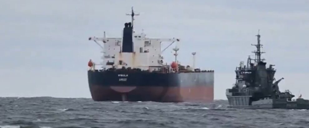 Estonia navy detains suspected 'shadow fleet' tanker