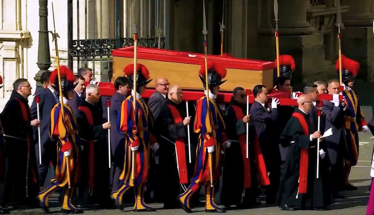 Pope Francis's coffin arrives in Saint Peter's Basilica to lie in state