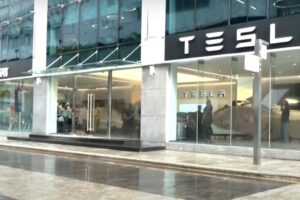 Tesla marks India entry with first showroom