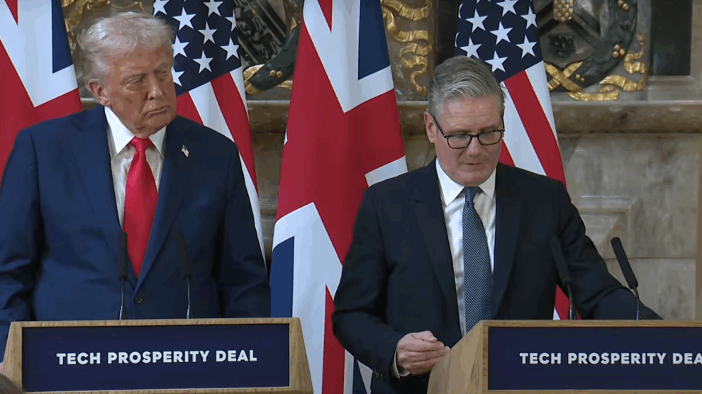 Trump says has 'disagreement' with UK PM on Palestinian state