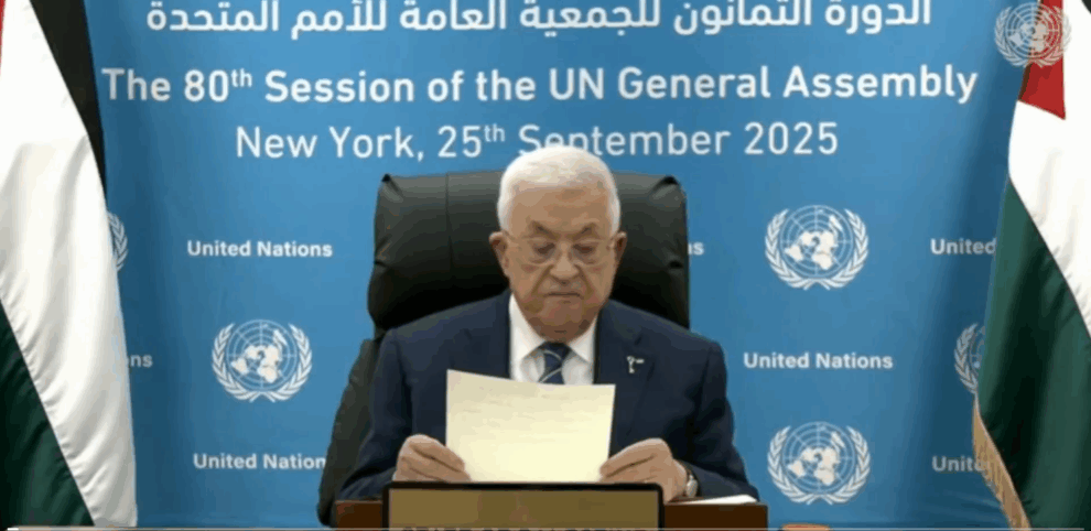 Palestinian leader tells UN no role for Hamas in state