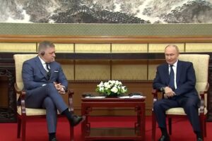 In China, Putin tells Slovak PM he values Bratislava's 'independent' position