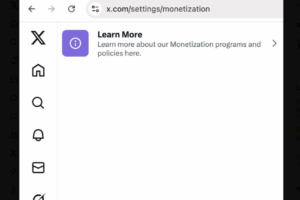 x monetization tab removed blank