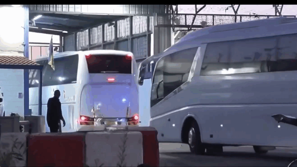 Buses leave Israeli Ofer prison as Palestinian prisoners due for release: AFP journalist