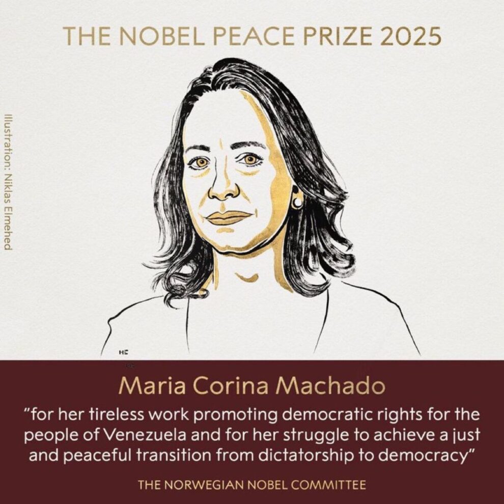 Venezuela opposition leader Maria Corina Machado wins Nobel Peace Prize