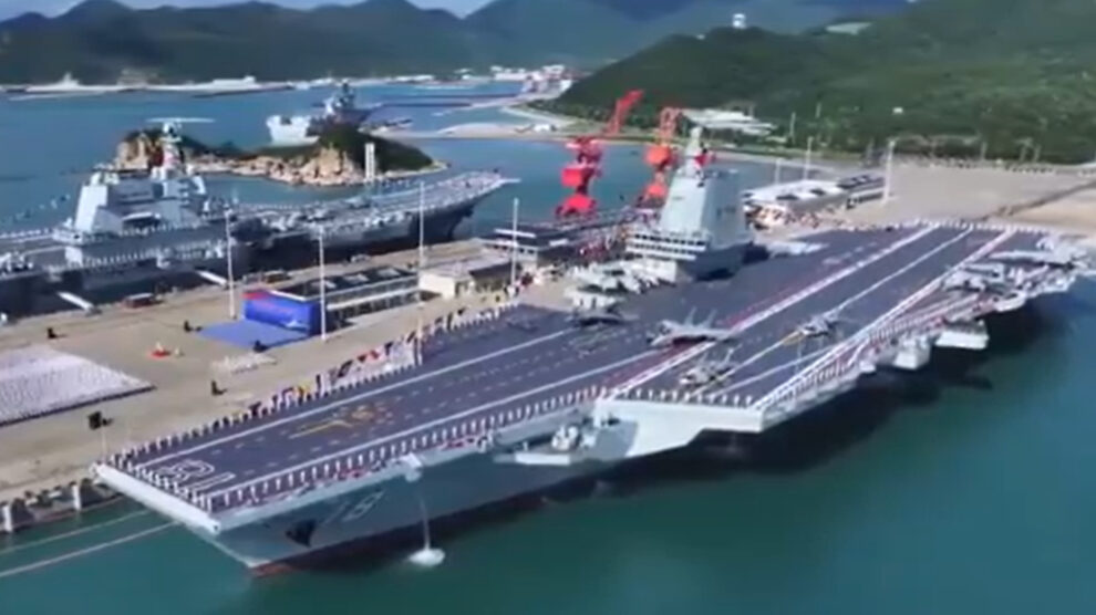 "China's third aircraft carrier enters service"