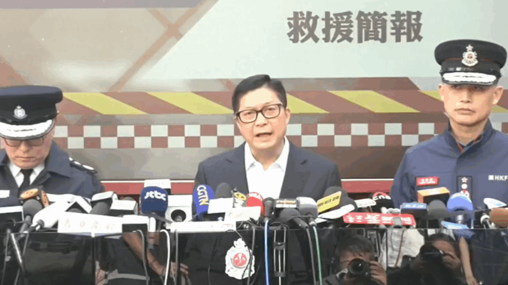 Hong Kong took 'measures' to protect national security after fire: security chief