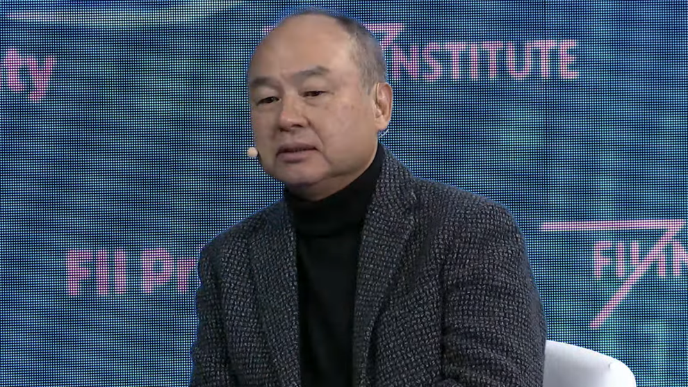 Softbank's Son says super AI could make humans like fish, win Nobel Prize