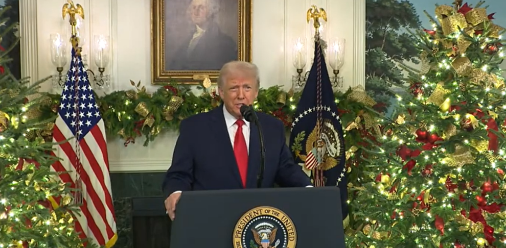 Trump vows economic boom, blames Biden in address to nation