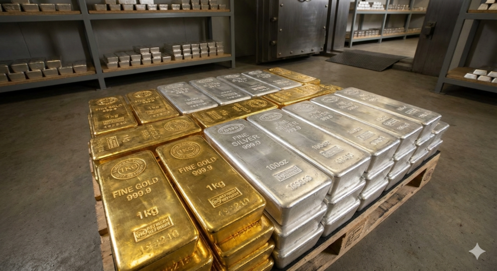 Precious metal prices sink further, silver down more than 30%