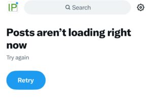 x posts aren't loading right now