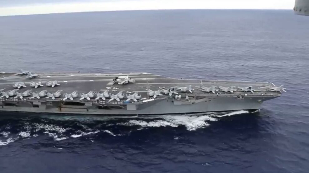 US aircraft carrier has arrived in Middle East: US military