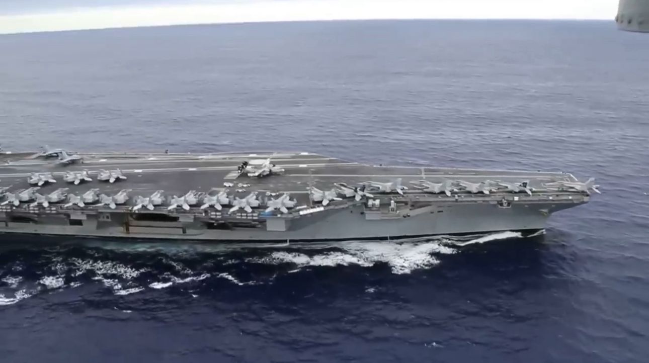 Major US naval, air buildup sets stage for potential Iran war