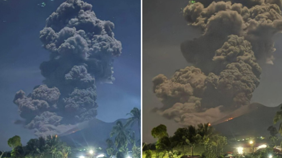 "Philippine volcano eruption sends ash 2.5 kilometres into sky"