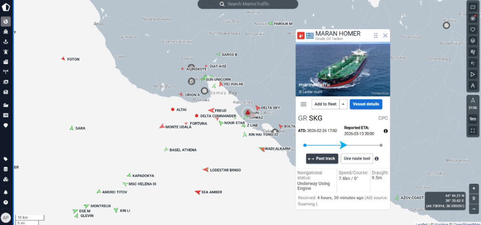 greek tanker black sea