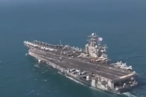 iran missiles Abraham Lincoln aircraft carrier