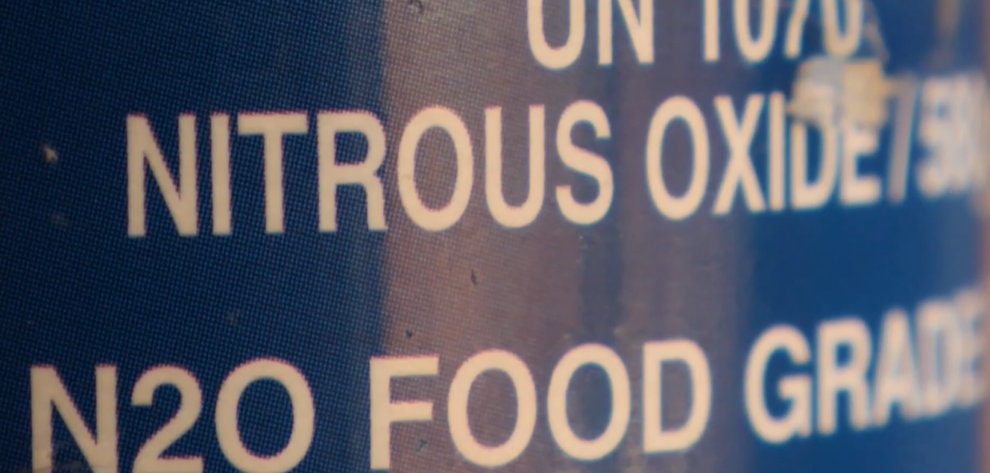 'laughing gas' canisters