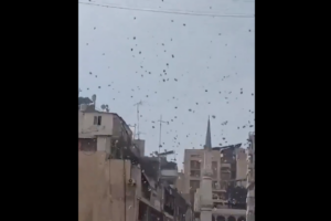 Israeli warplanes drop leaflets over Beirut, causing panic