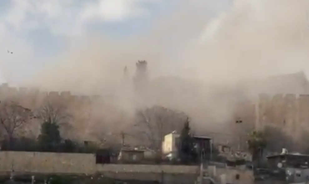 Impact near Jerusalem Old City after Iran missile warning