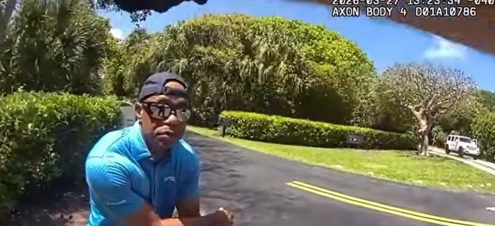 Body camera video released from Woods arrest