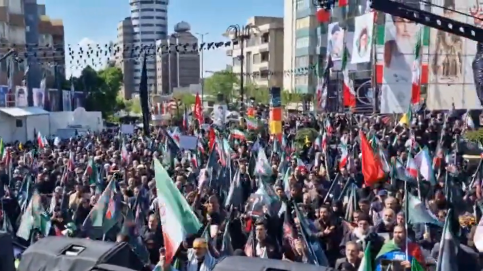 "Thousands of Iranians rally in memory of late supreme leader Khamenei